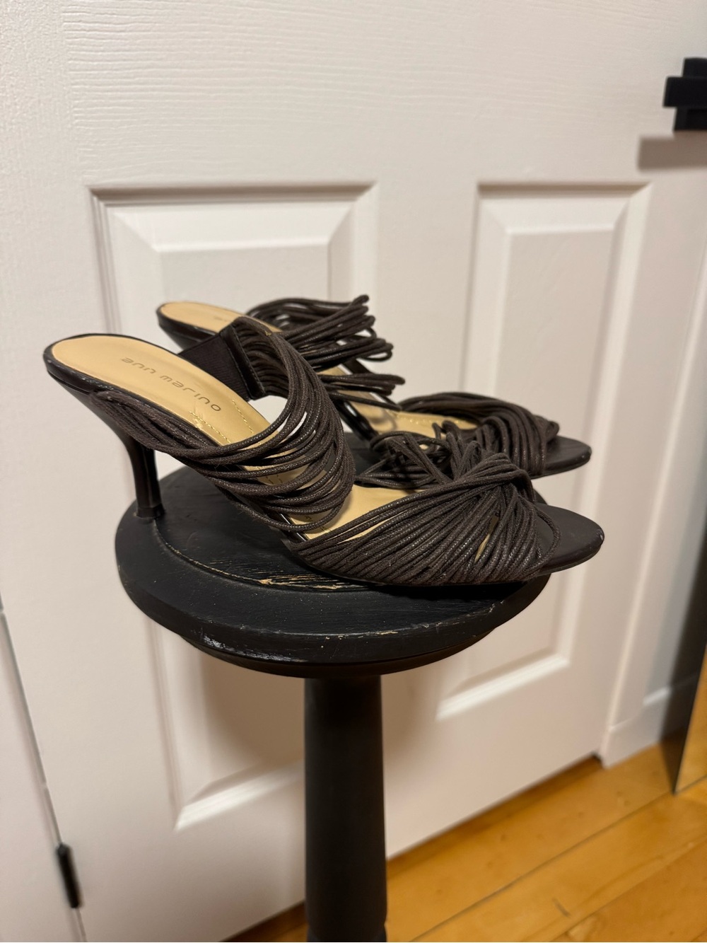 Black Strappy Heeled Sandal